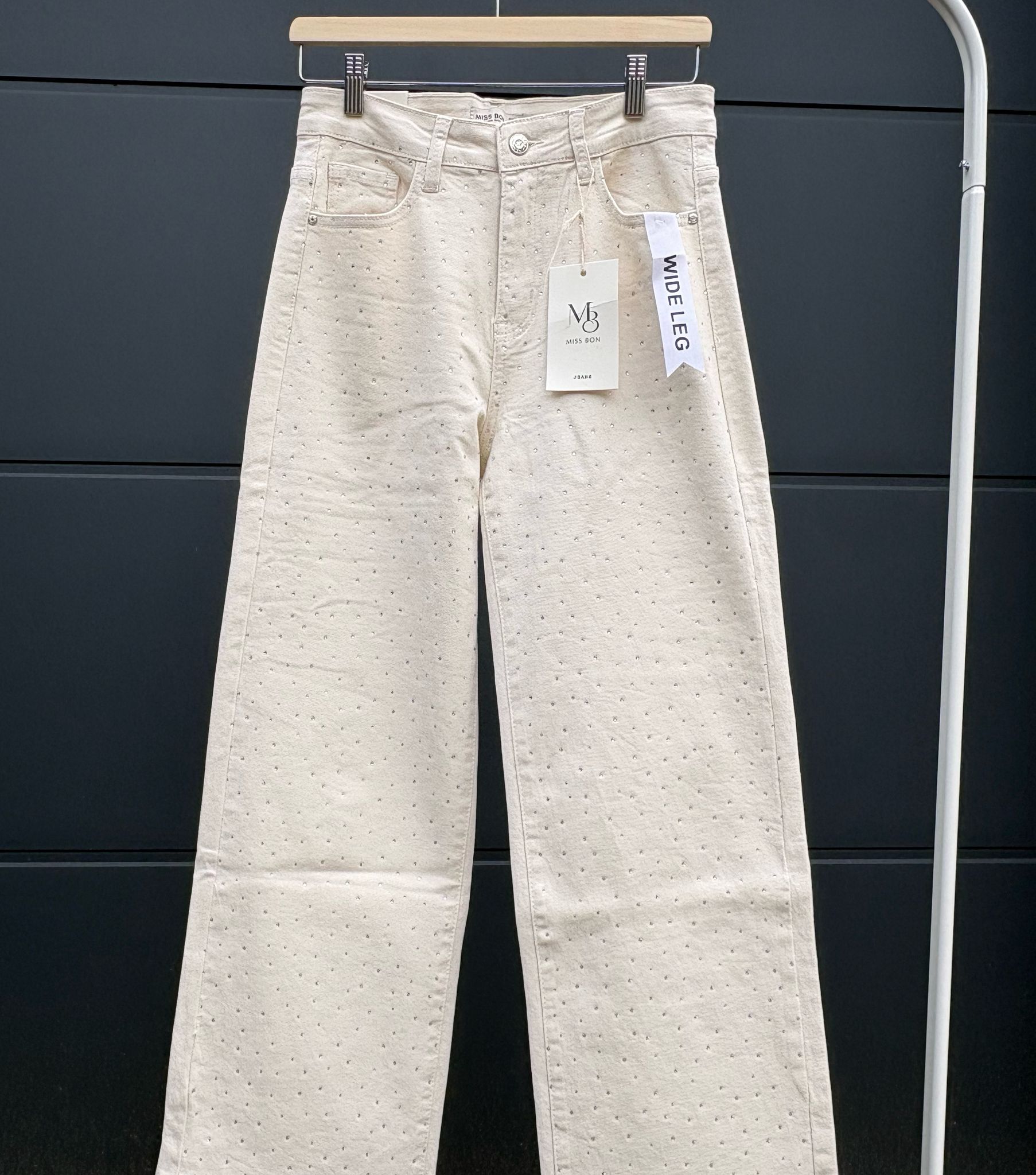 Wide Leg Glitter Jeans