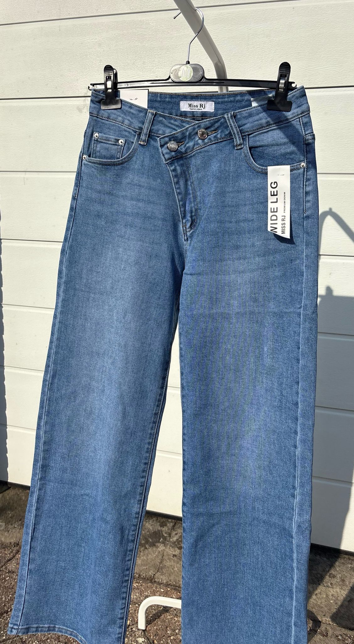 Wide Leg Jeans - Blauw