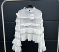 White Flared Blouse