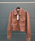 Ambika - Bruin Jasje Met Studs