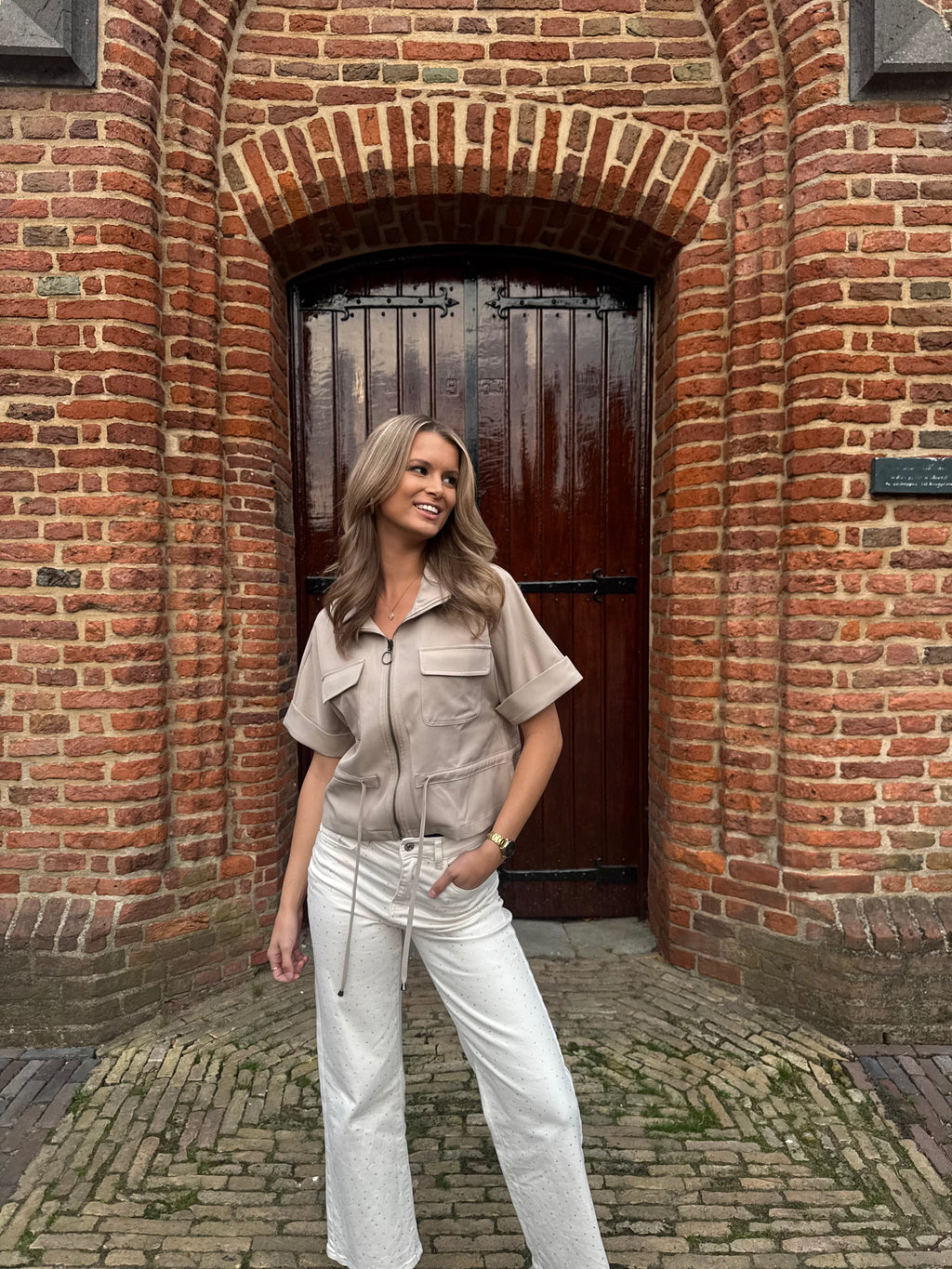 Wide Leg Glitter Jeans