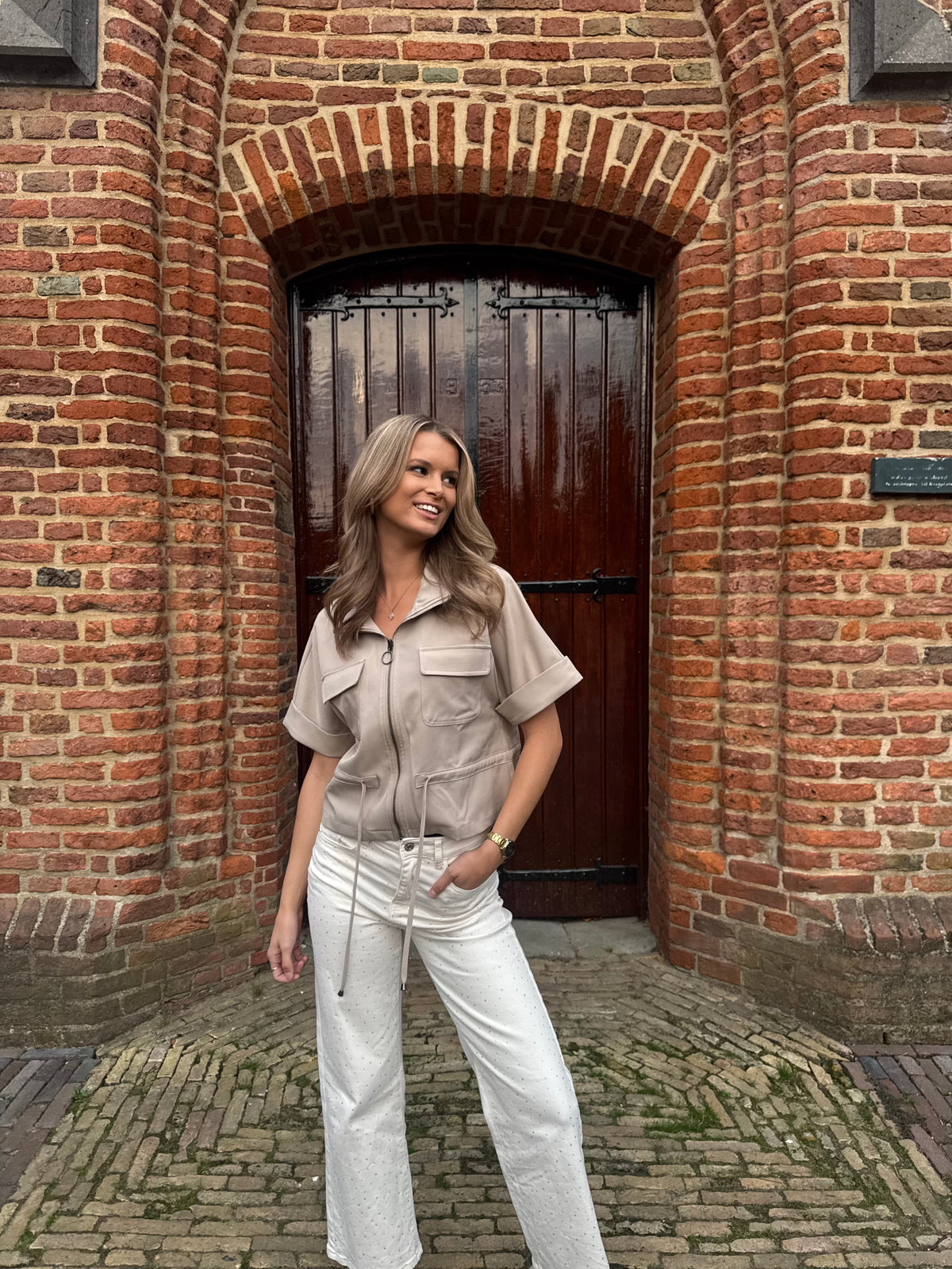 Wide Leg Glitter Jeans