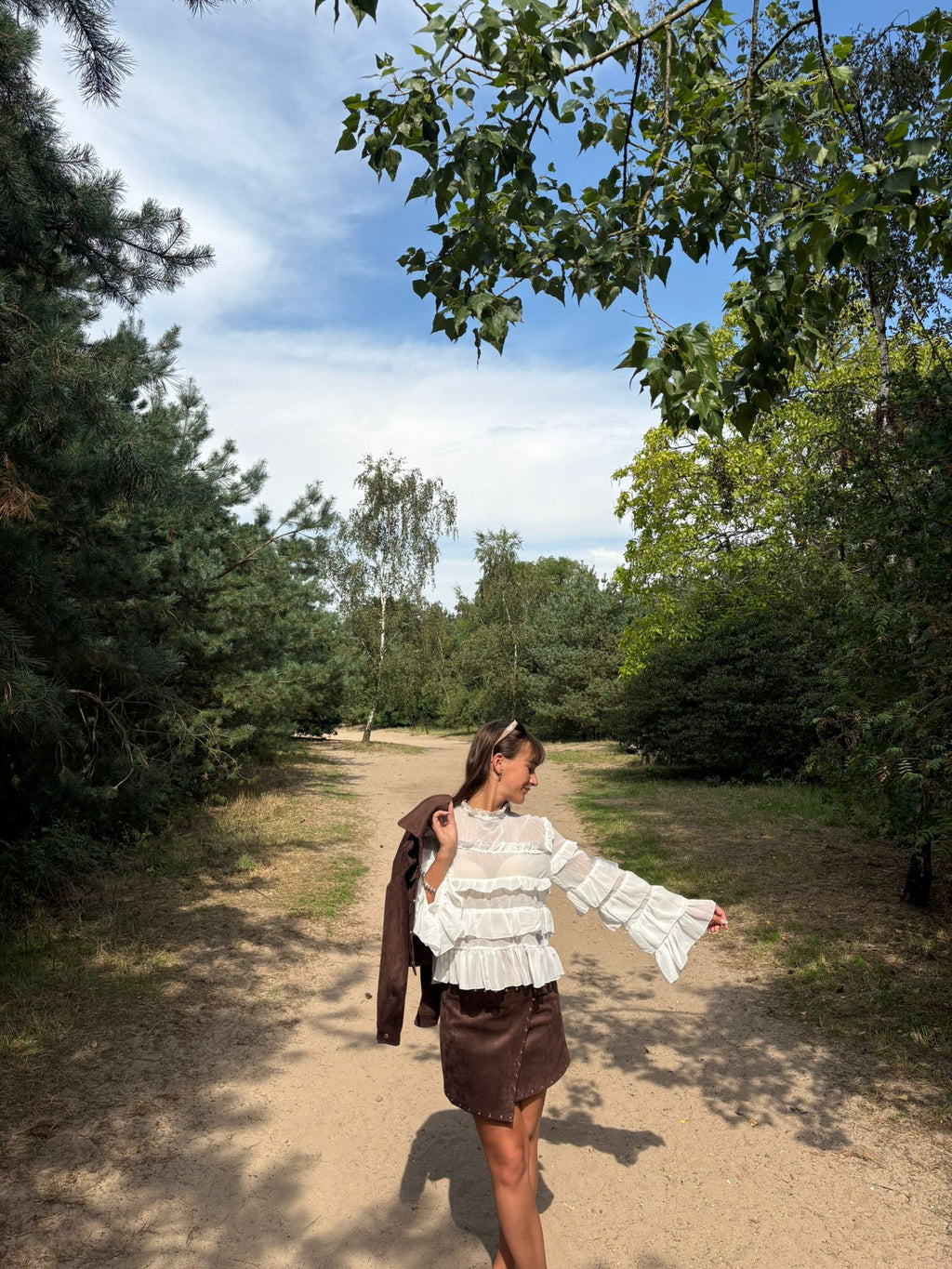 White Flared Blouse