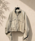 Ambika - Beige Leather-Look Bomberjack
