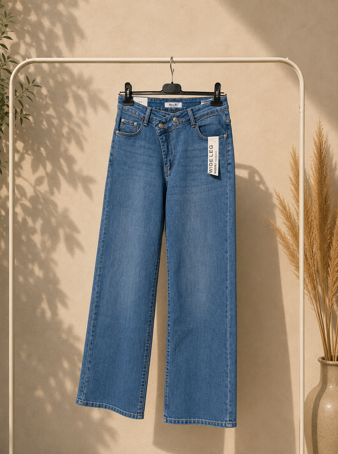 Wide Leg Jeans - Blauw
