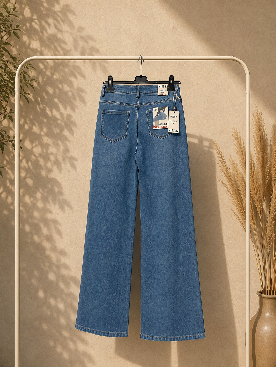 Wide Leg Jeans - Blauw