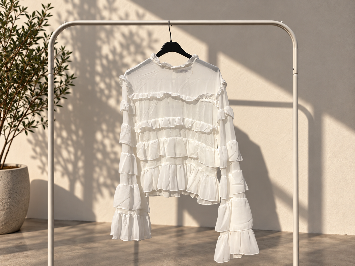 Gerafelde blouse