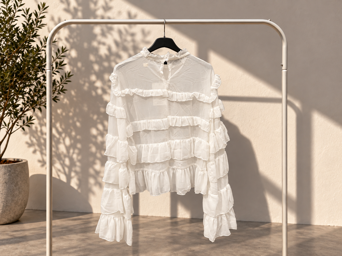 Gerafelde blouse