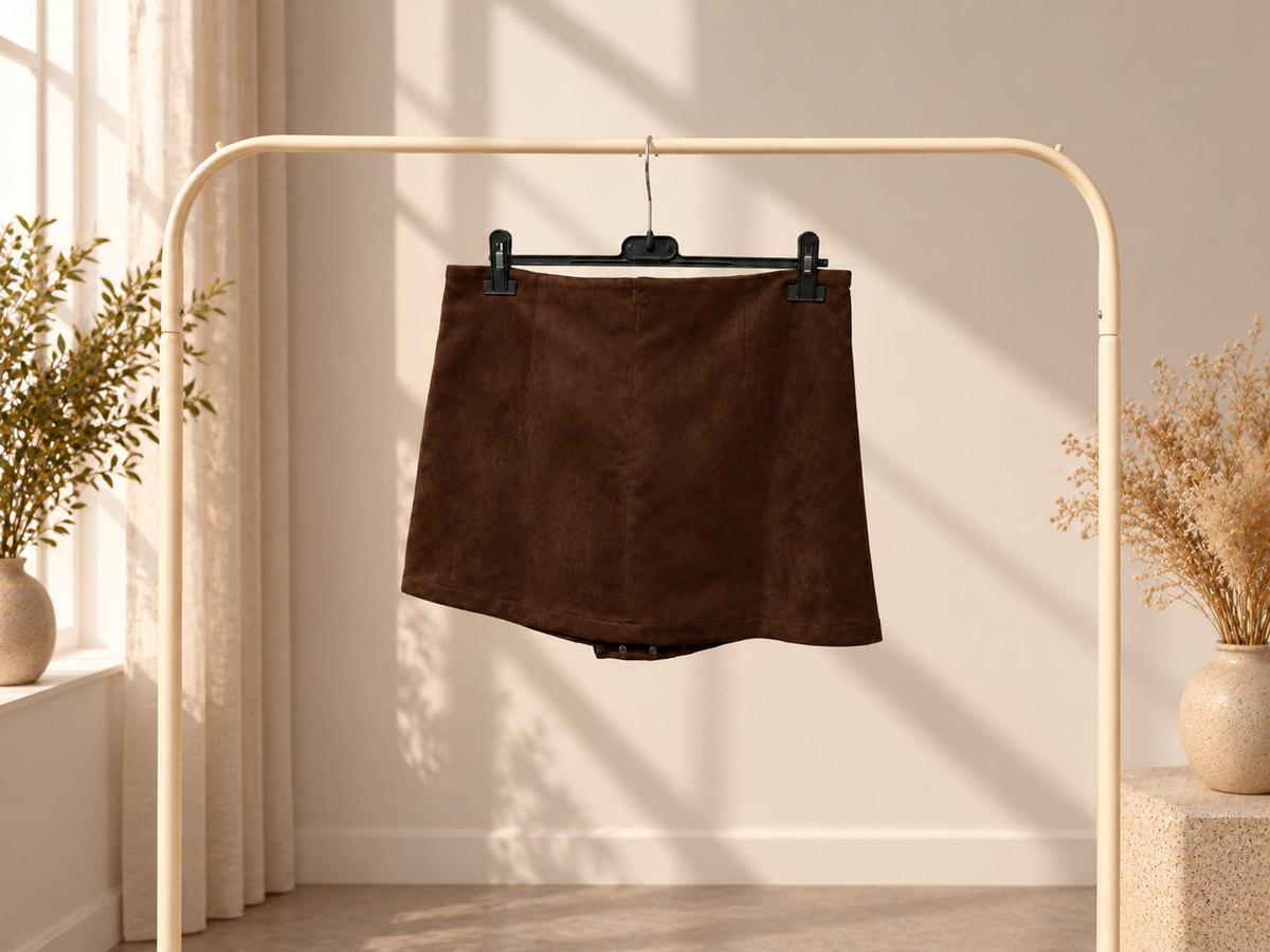 Studded Skort – Chocolate