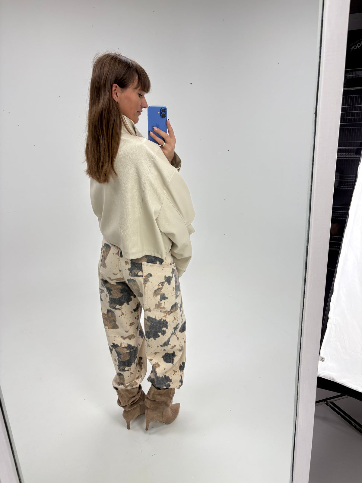Leather-Look oversized jack